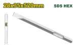 Cincel punta plana SDS Hex