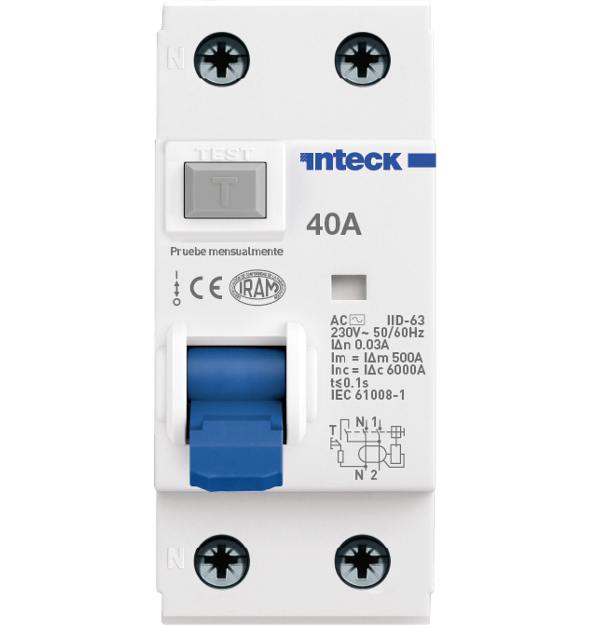 Interruptor Diferencial 2 polos