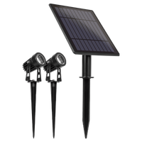 Estaca Led Solar 1 Panel 2 Estacas 2W